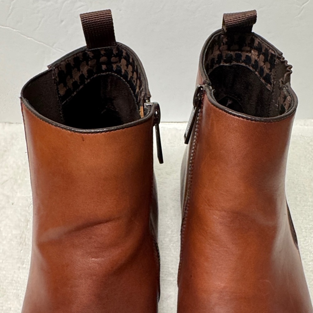 Men’s Karl Lagerfeld Leather Chelsea Cognac Brown Boots Size 10.5M - Picture 9 of 16